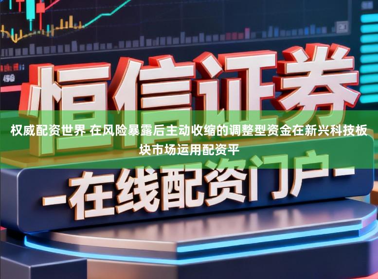 权威配资世界 在风险暴露后主动收缩的调整型资金在新兴科技板块市场运用配资平