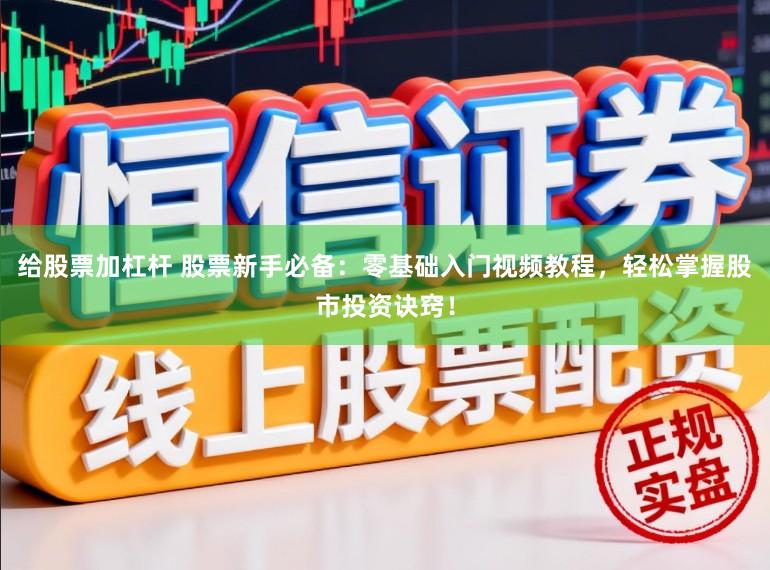 给股票加杠杆 股票新手必备：零基础入门视频教程，轻松掌握股市投资诀窍！